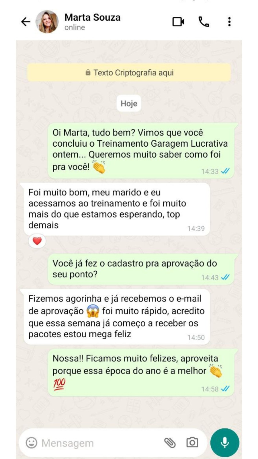 Depoimento Marta Souza - Treinamento superou expectativas, já recebeu aprovação rapidamente